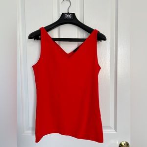 Ann Taylor Tank Top Size Large L Red Like New
